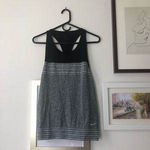 Dri Fit Grey Blue Tank